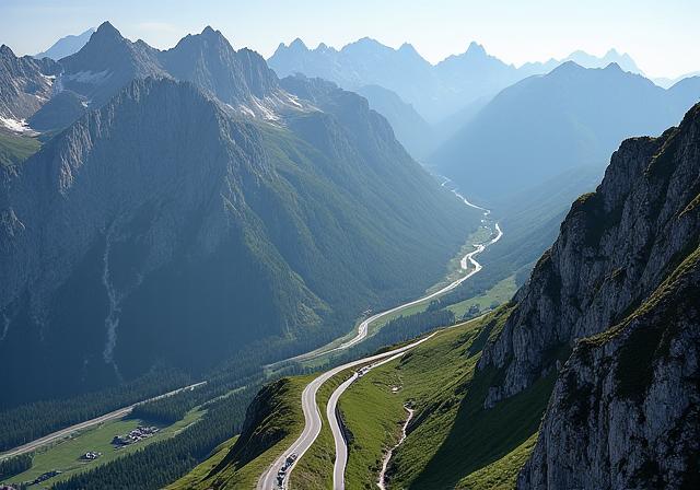Serpentinen der Großglockner Hochalpenstraße