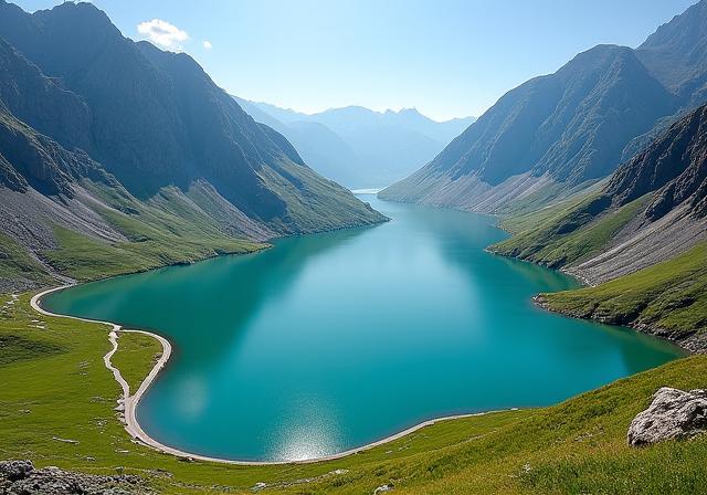 Silvretta Stausee entlang der Hochalpenstraße
